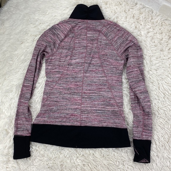 Lululemon Runderful 1/2 Zip Space Dye Camo Berry Rumble Multi / Black - Picture 8 of 8